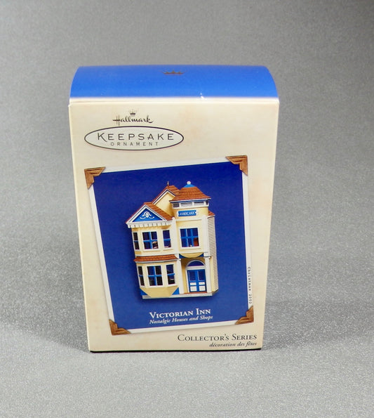 Hallmark 2002 Nostalgic Houses #19 - Victorian Inn-Ornament-Oakview Collectibles