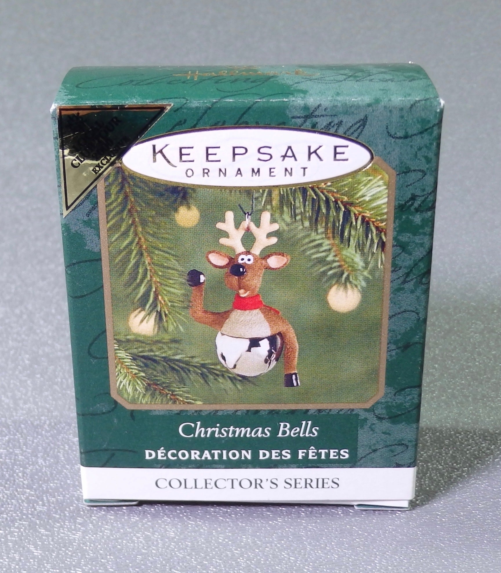 Hallmark 2000 Christmas Bells Reindeer Repaint - Miniature-Ornament-Oakview Collectibles