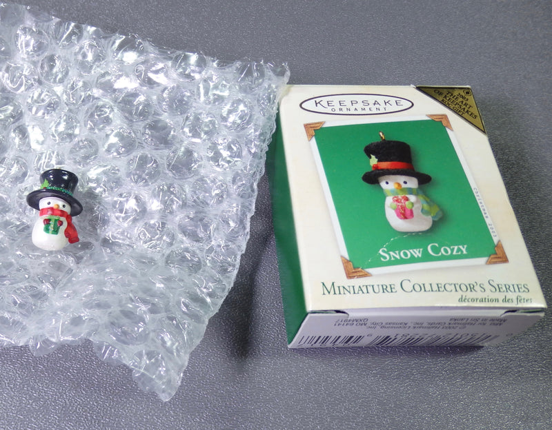 Hallmark 2003 Snow Cozy Repaint - Miniature-Ornament-Oakview Collectibles