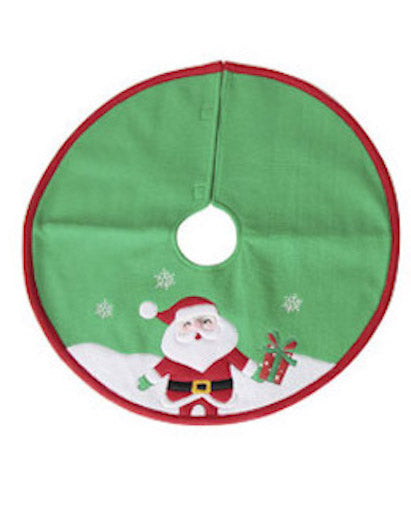 Darice Santa Claus Mini Tree Skirt - 18in-Tree Skirt-Oakview Collectibles