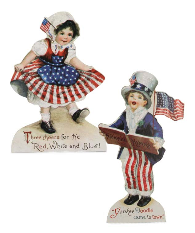 Bethany Lowe Americana Children Medium Dummy Boards Set of 2-Dummy Board-Oakview Collectibles