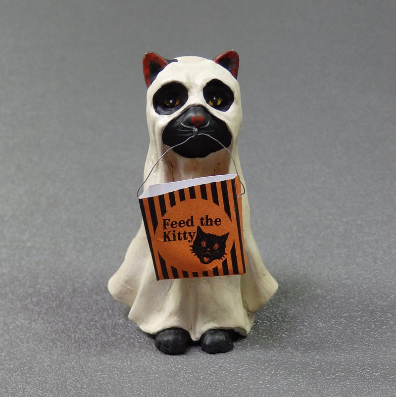 Bethany Lowe Ghost Cat - Halloween-Figurine-Oakview Collectibles