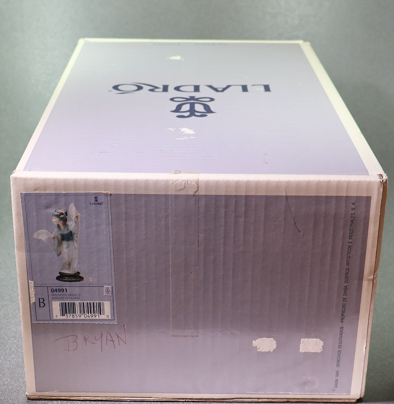 Lladro Madame Butterfly Japanese with Fans 4991-Figurine-Oakview Collectibles