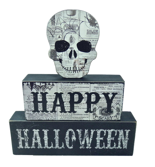 Happy Halloween Tabletop Sign-Shelf Sitter-Oakview Collectibles