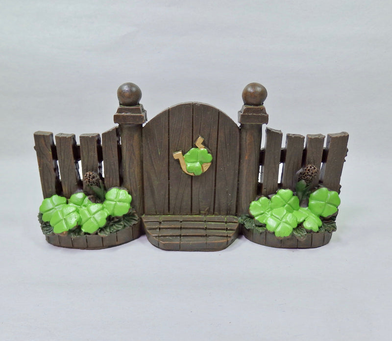 Darice Miniature Fairy Garden St Patricks Day Gate-Fairy Garden-Oakview Collectibles