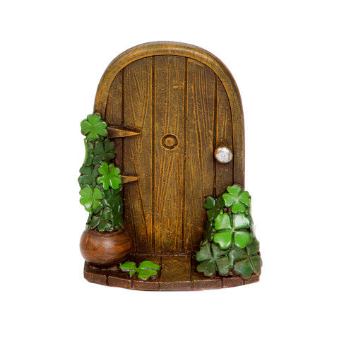 Miniature Fairy Garden St Patricks Day Door-Fairy Garden-Oakview Collectibles