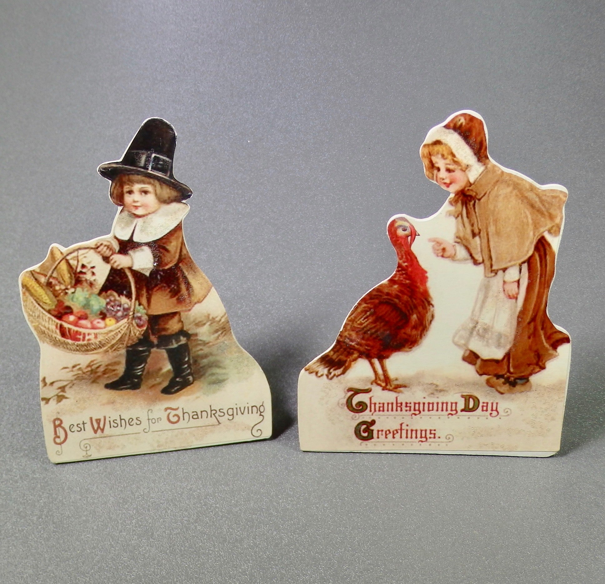 Bethany Lowe Thanksgiving Dummy Board Set of 4-Dummy Board-Oakview Collectibles