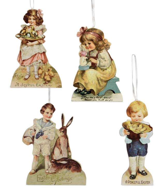 Bethany Lowe Spring Children Ornament Set of 4-Ornament-Oakview Collectibles