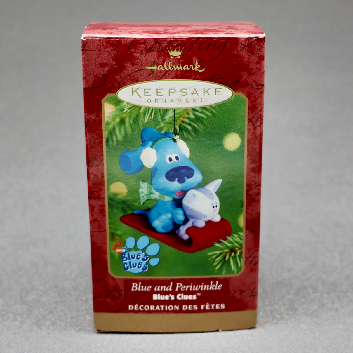 Hallmark 2001 Blue's Clues Blue and Periwinkle-Ornament-Oakview Collectibles