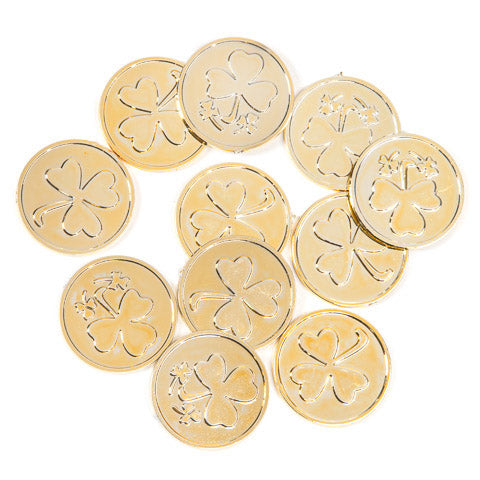 Darice Gold Plastic St Patricks Day Coins 50 Pack-Filler-Oakview Collectibles
