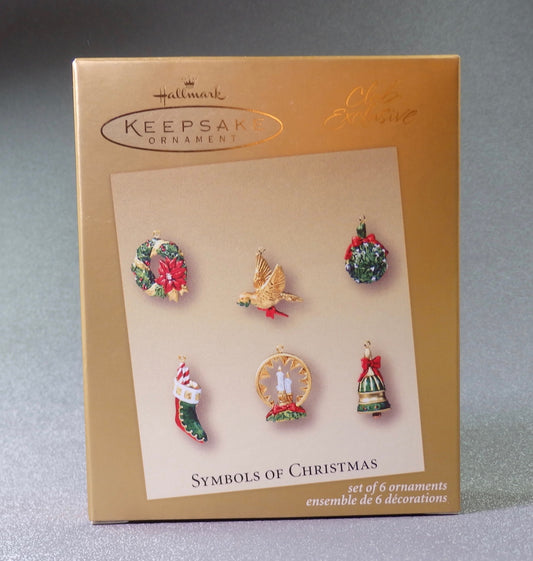 Hallmark 2003 Symbols of Christmas Set of 6 - Miniature-Ornament-Oakview Collectibles