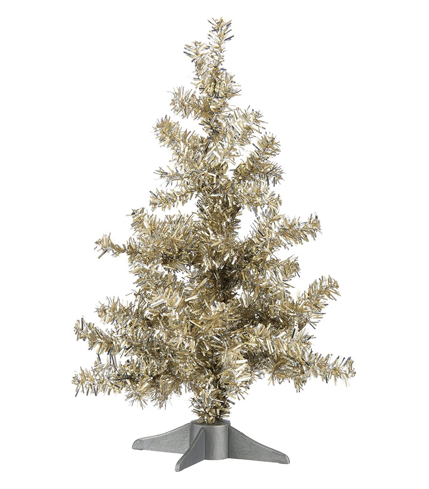 PBK Tinsel Tree 12 inch Champagne-Tree-Oakview Collectibles