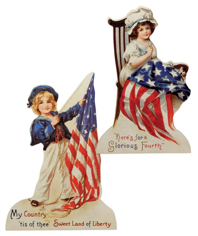 Bethany Lowe Americana Dummy Board Set of 2-Dummy Board-Oakview Collectibles