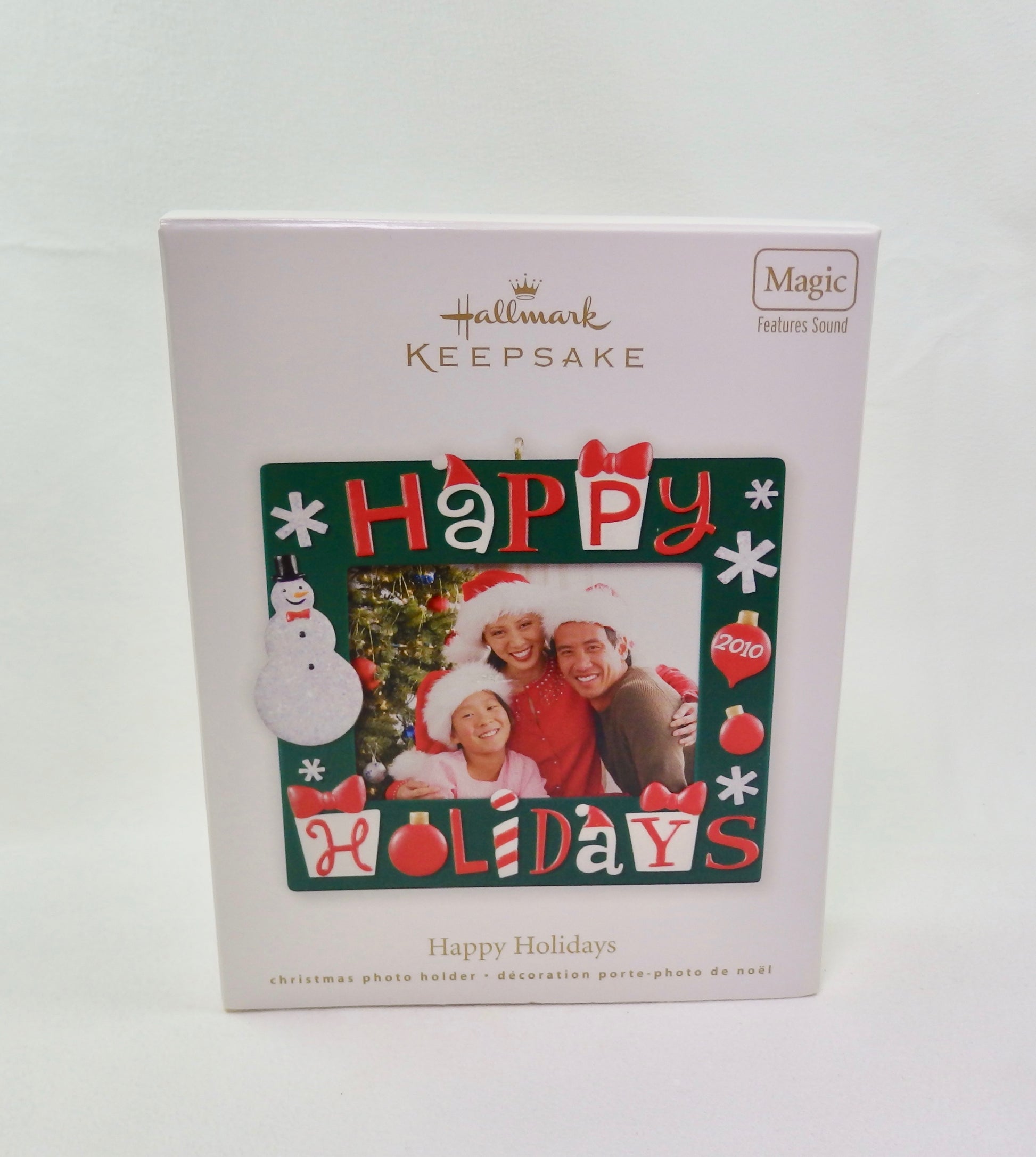 Hallmark 2010 Happy Holidays Photo Holder - Musical-Ornament-Oakview Collectibles