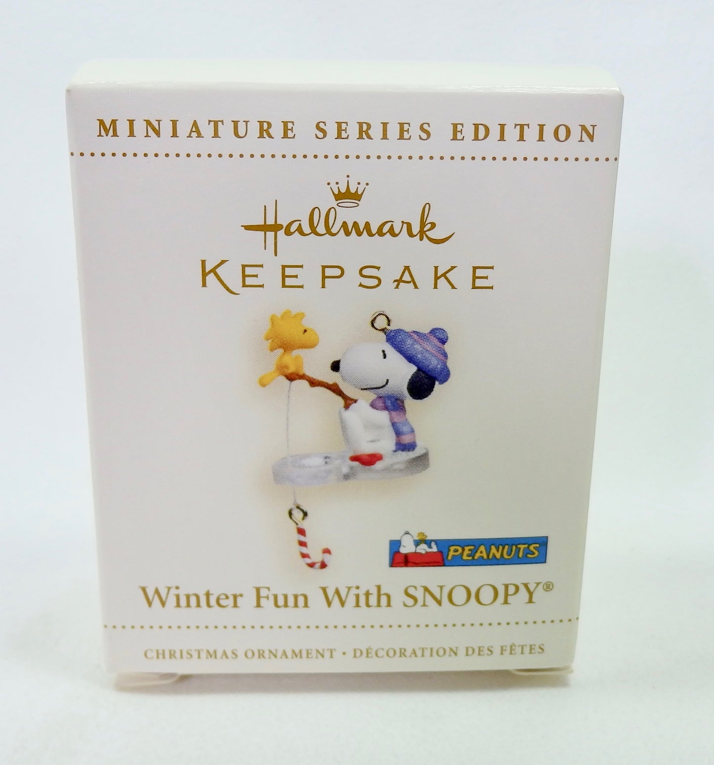 Hallmark 2006 Winter Fun With Snoopy #9 Fishing - Miniature-Ornament-Oakview Collectibles