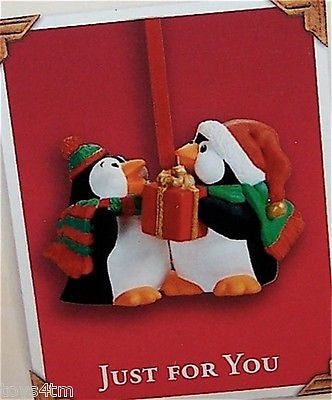 Hallmark 2003 Just For You Penguins - Club-Ornament-Oakview Collectibles