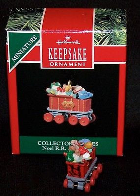 Hallmark 1990 Noel R.R. Series #2 Coal Car Artist Signed - Miniature-Ornament-Oakview Collectibles