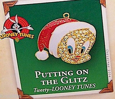 Hallmark 2004 Putting on the Glitz Tweety Looney Tunes Miniature QXM5111-2000-Now-Oakview Collectibles