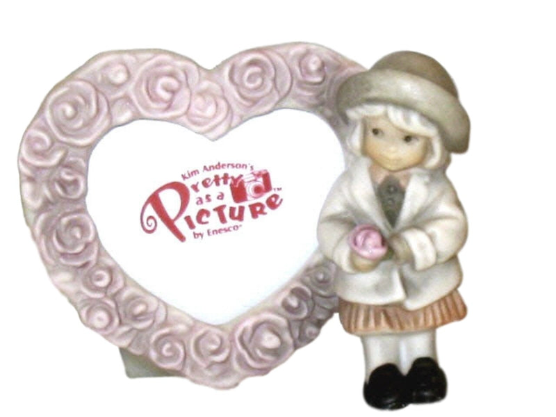 Pretty As A Picture Girl Heart Frame-Photo Holder-Oakview Collectibles