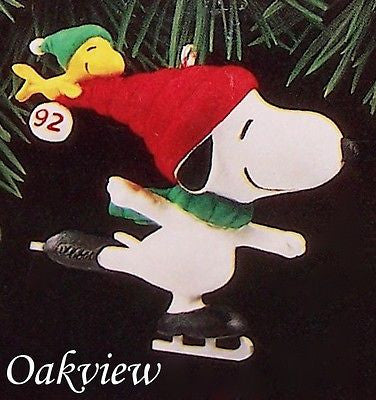 Hallmark 1992 Snoopy and Woodstock-Peanuts-Oakview Collectibles