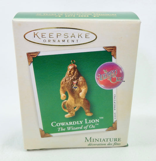 Hallmark 2003 Cowardly Lion - Miniature-Ornament-Oakview Collectibles