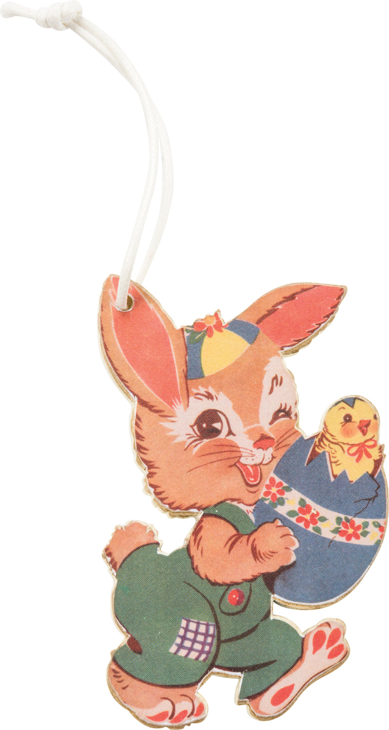 Primitives By Kathy Retro Easter Ornament Gift Tags Set of 4-Ornament-Oakview Collectibles