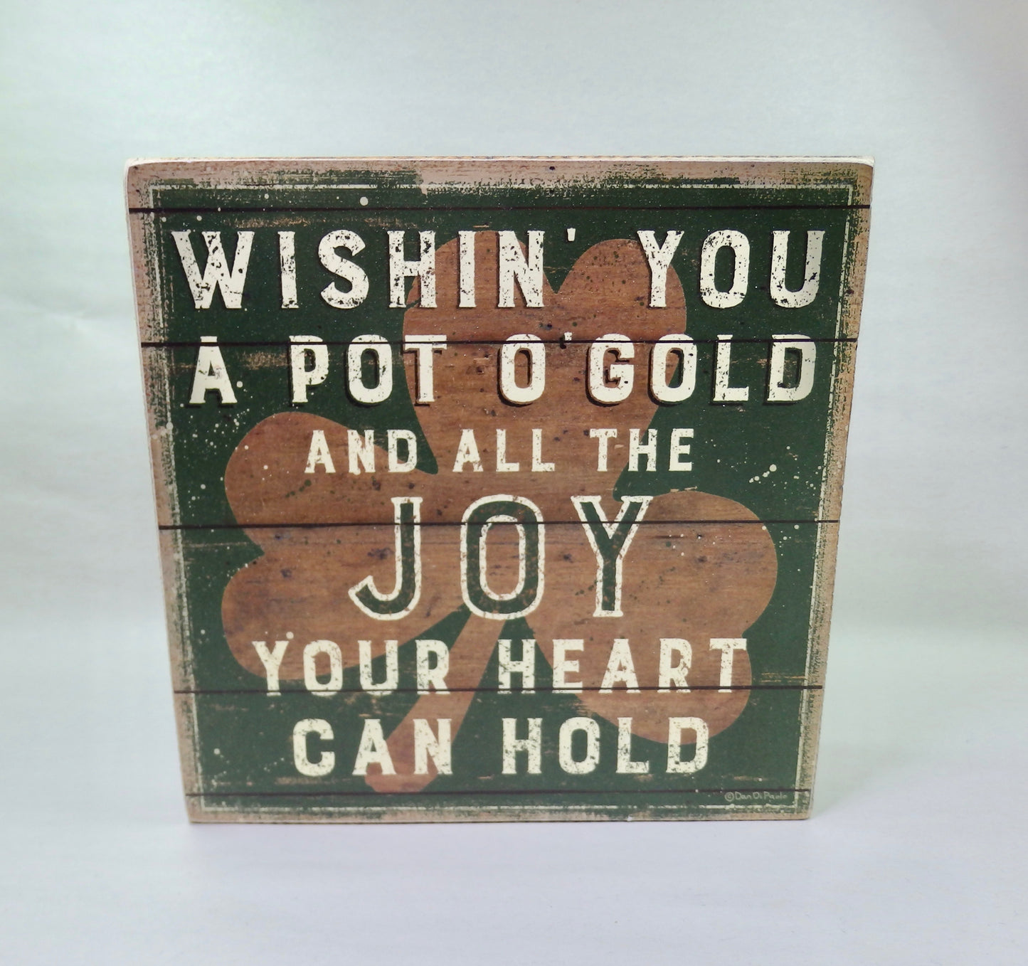 Primitives By Kathy Wishin You A Pot O' Gold Box Sign-Box Sign-Oakview Collectibles