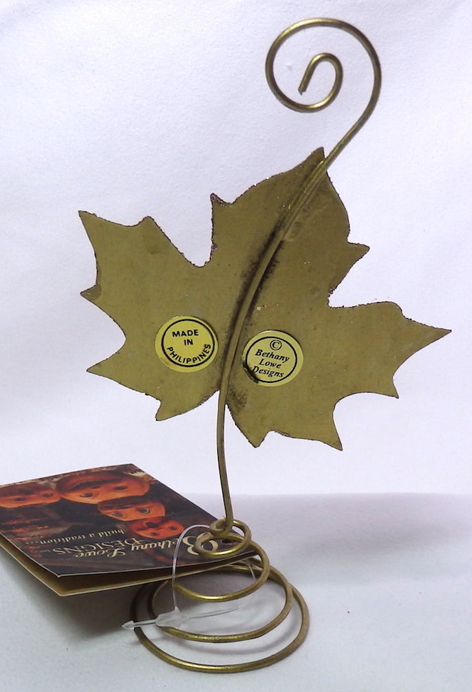 Bethany Lowe Elegant Leaf Place Card Holder Set of 4-Placecard Holder-Oakview Collectibles