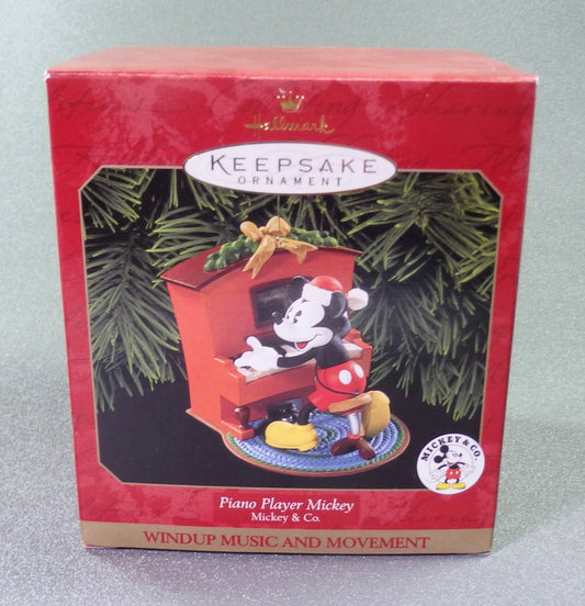 Hallmark 1999 Piano Player Mickey - Music-Ornament-Oakview Collectibles