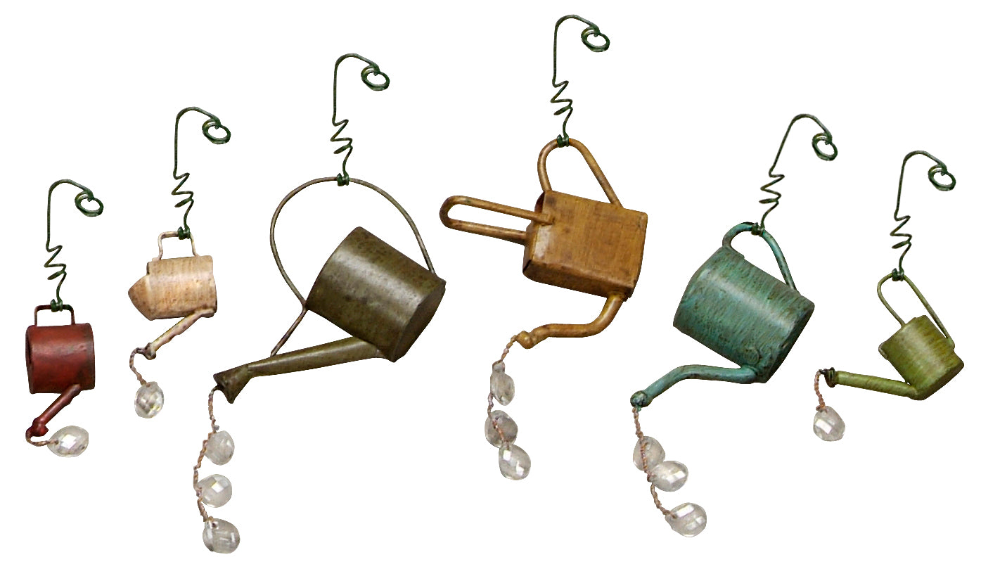 Primitives By Kathy Sprinkling Cans Ornaments Set of 6-Ornament-Oakview Collectibles