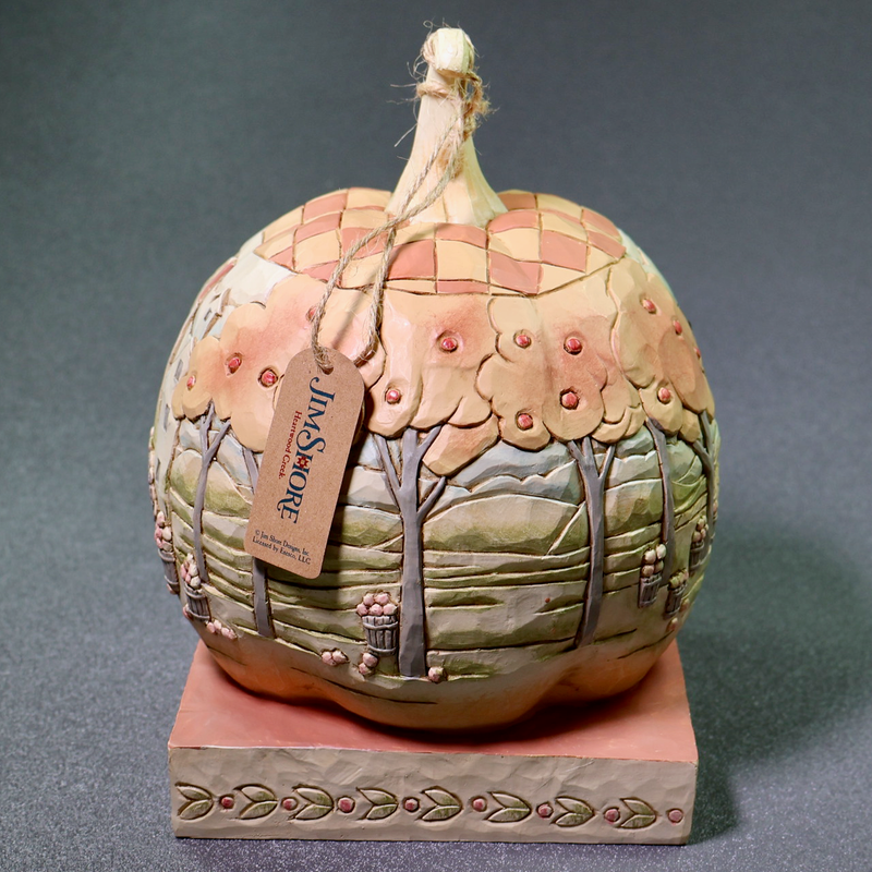 Jim Shore Pumpkin With Scene 6004322 Reap A Harvest of Blessings-Figurine-Oakview Collectibles