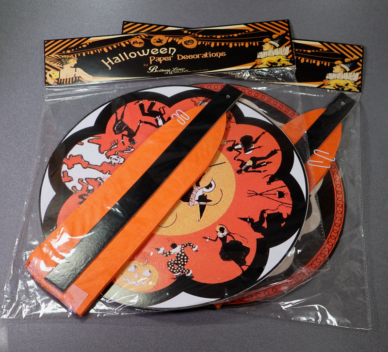 Bethan Lowe Halloween Large Rosettes Set of 2-Ornament-Oakview Collectibles