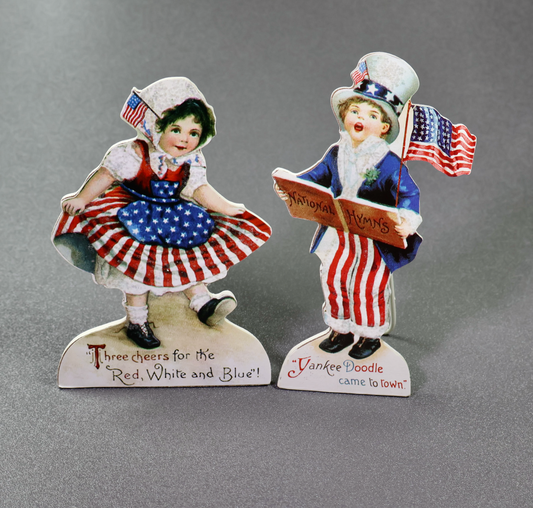 Bethany Lowe Americana Children Medium Dummy Boards Set of 2-Dummy Board-Oakview Collectibles