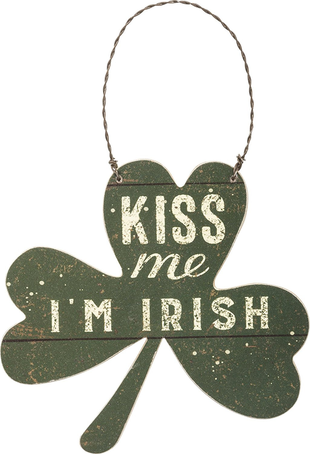 Primitives By Kathy Kiss Me I'm Irish Ornament-Ornament-Oakview Collectibles