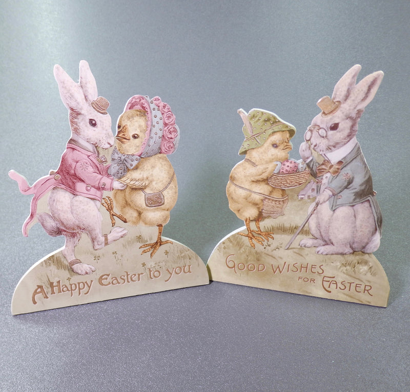 Bethany Lowe Easter Spring Friends Dummy Board Set of 2-Dummy Board-Oakview Collectibles
