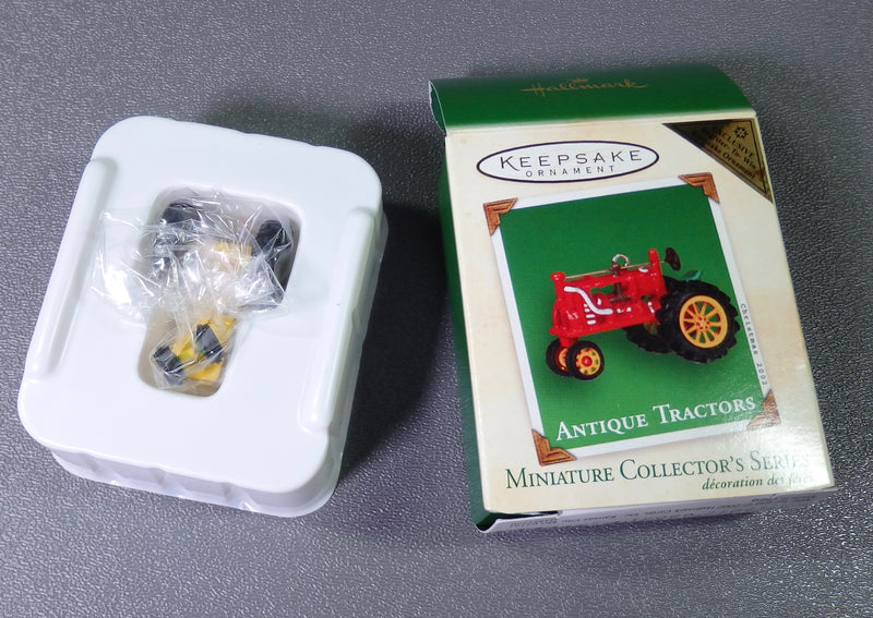 Hallmark 2001 2002 2003 2005 Antique Tractors Repaints Lot of 4 - Miniature-Ornament-Oakview Collectibles