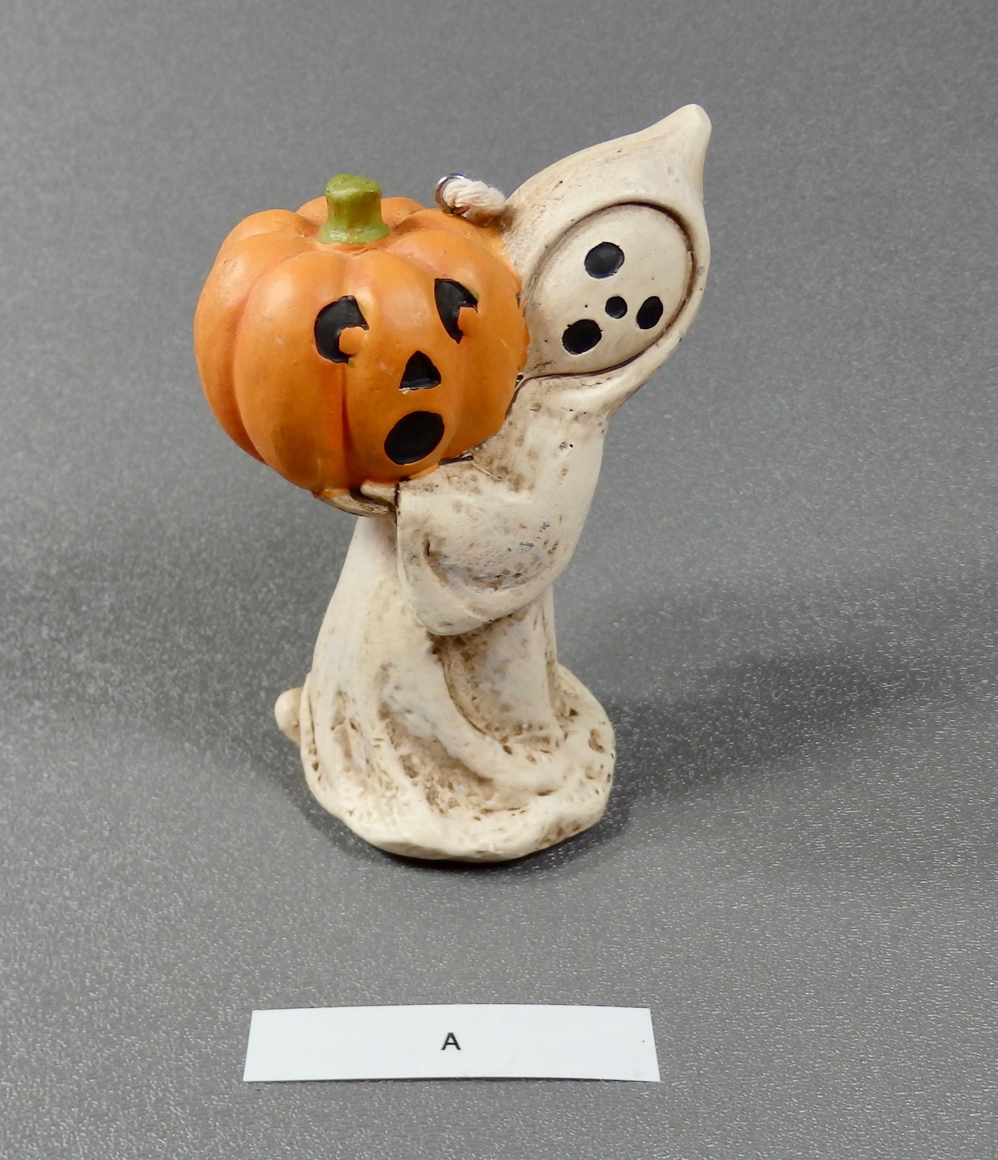 Bethany Lowe Little Ghost with Jack O Lantern Ornament-Ornament-Oakview Collectibles
